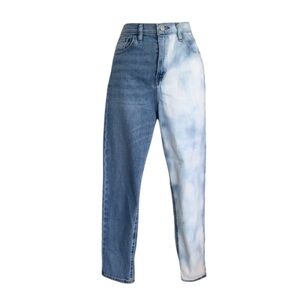 BDG jeans, two-toned ombré & tie dye, hi rise cropped, classic 5 pockets 29 EUC